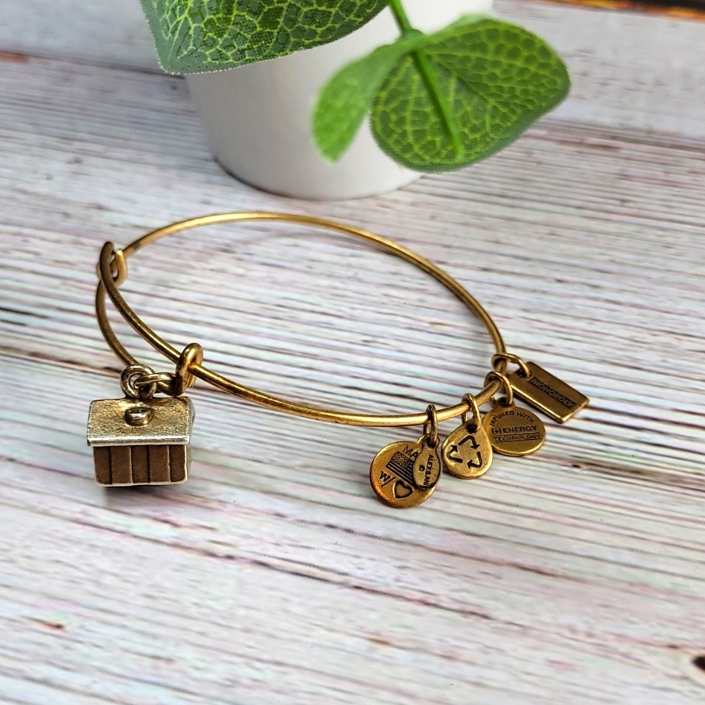 RETIRED ALEX & ANI MONOPOLY HOUSE BRACELET